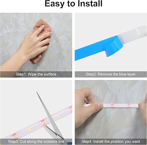 Miniatura 6 de Tira de luces LED de color blanco cálido, funciona con pilas, 2 paquetes de 6.56 pies, 60 luces LED con control remoto, temporizador, regulable,