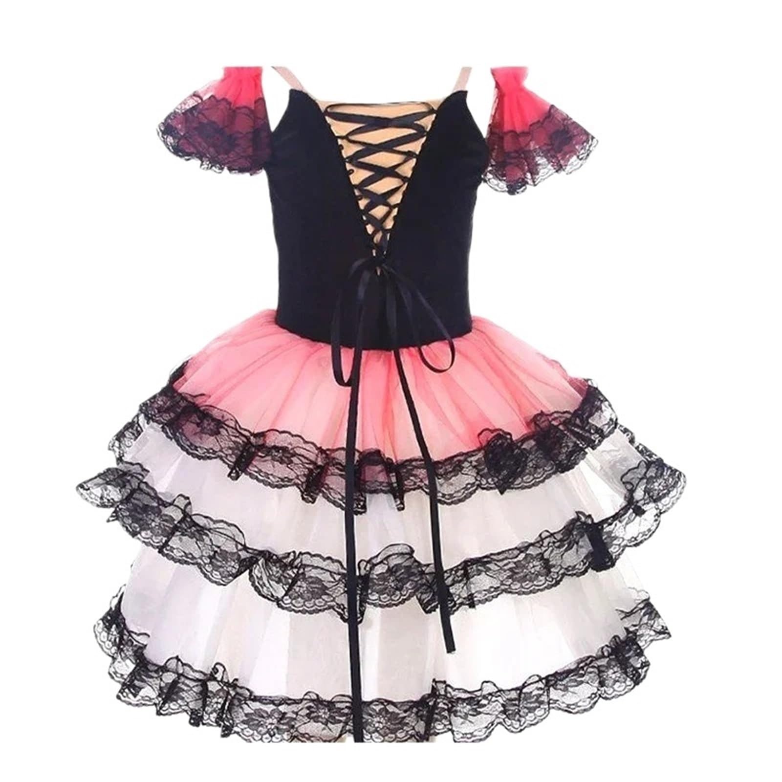 Vestido de Ballet para niñas Falda de Ballet for niñas y Mujeres Vestido tutú romántico Disfraces Danza(Adult XL)