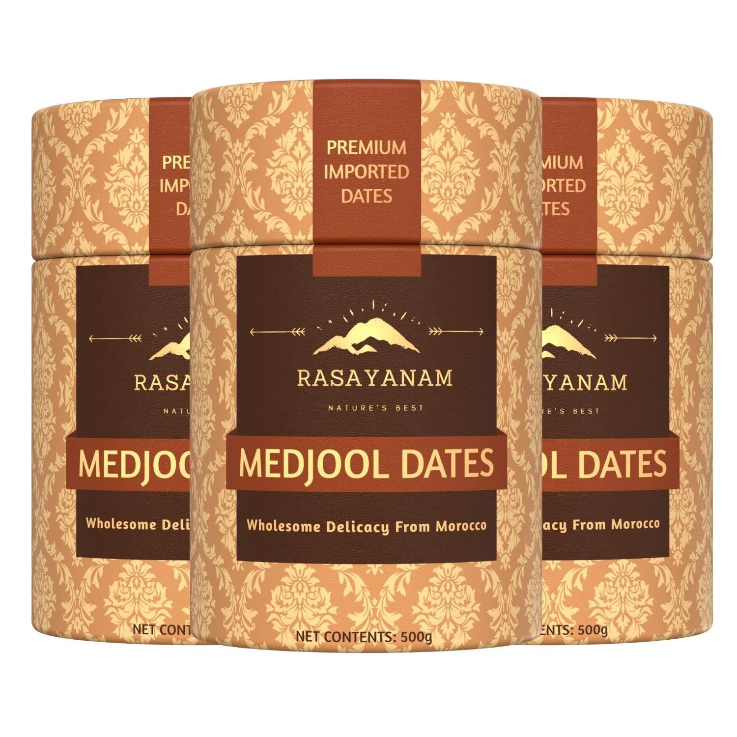 Rasayanam Medjool/Medjoul Dates (Khajoor) Pack Of 3 (1.5 Kg) | Grade A | Imported Product From Morocco, Previously_frozen (B09X66YHYC) Amazon Price History, Amazon Price Tracker
