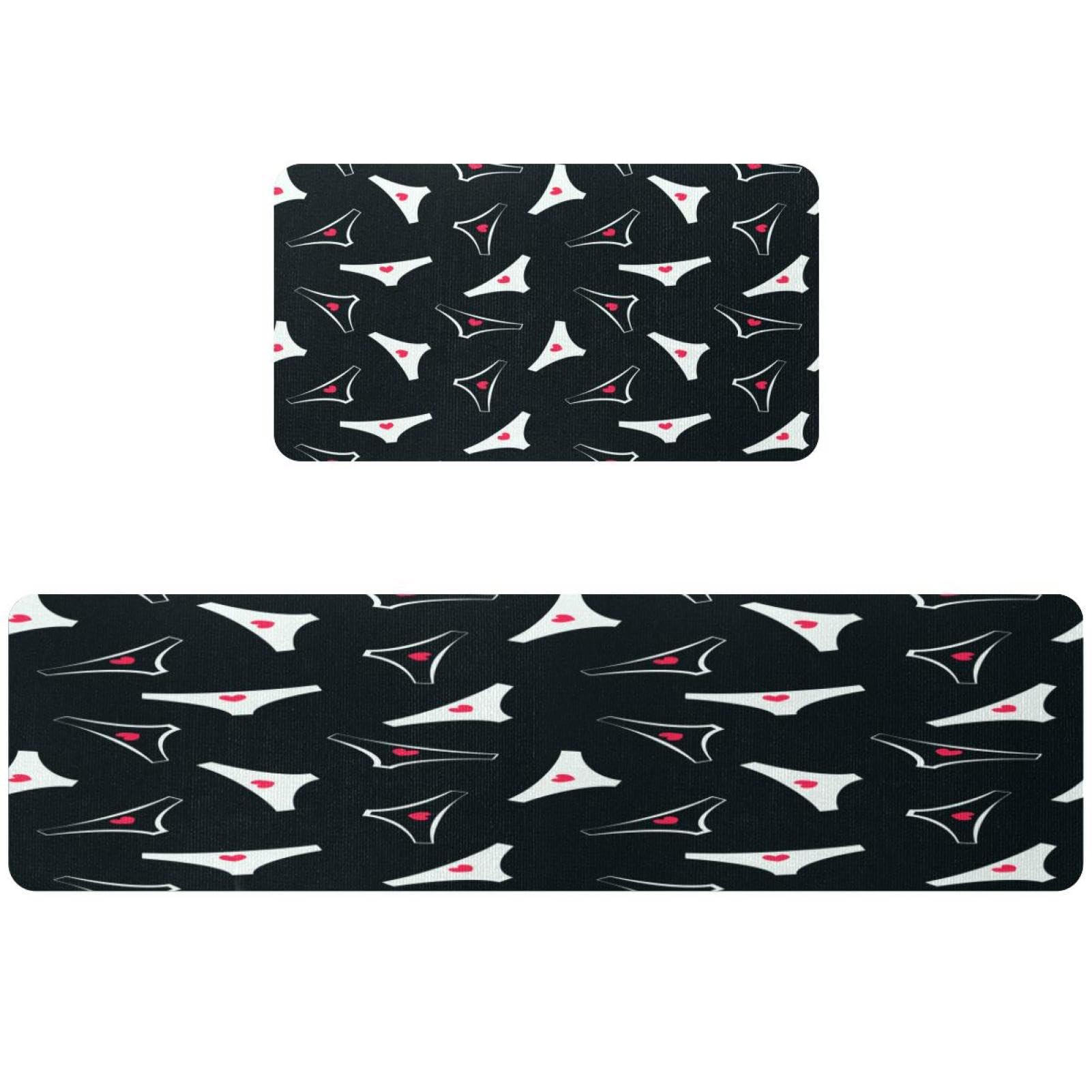 Alfombrillas de cocina lavables y absorbentes VAPOKF juego de 2 alfombras antideslizantes