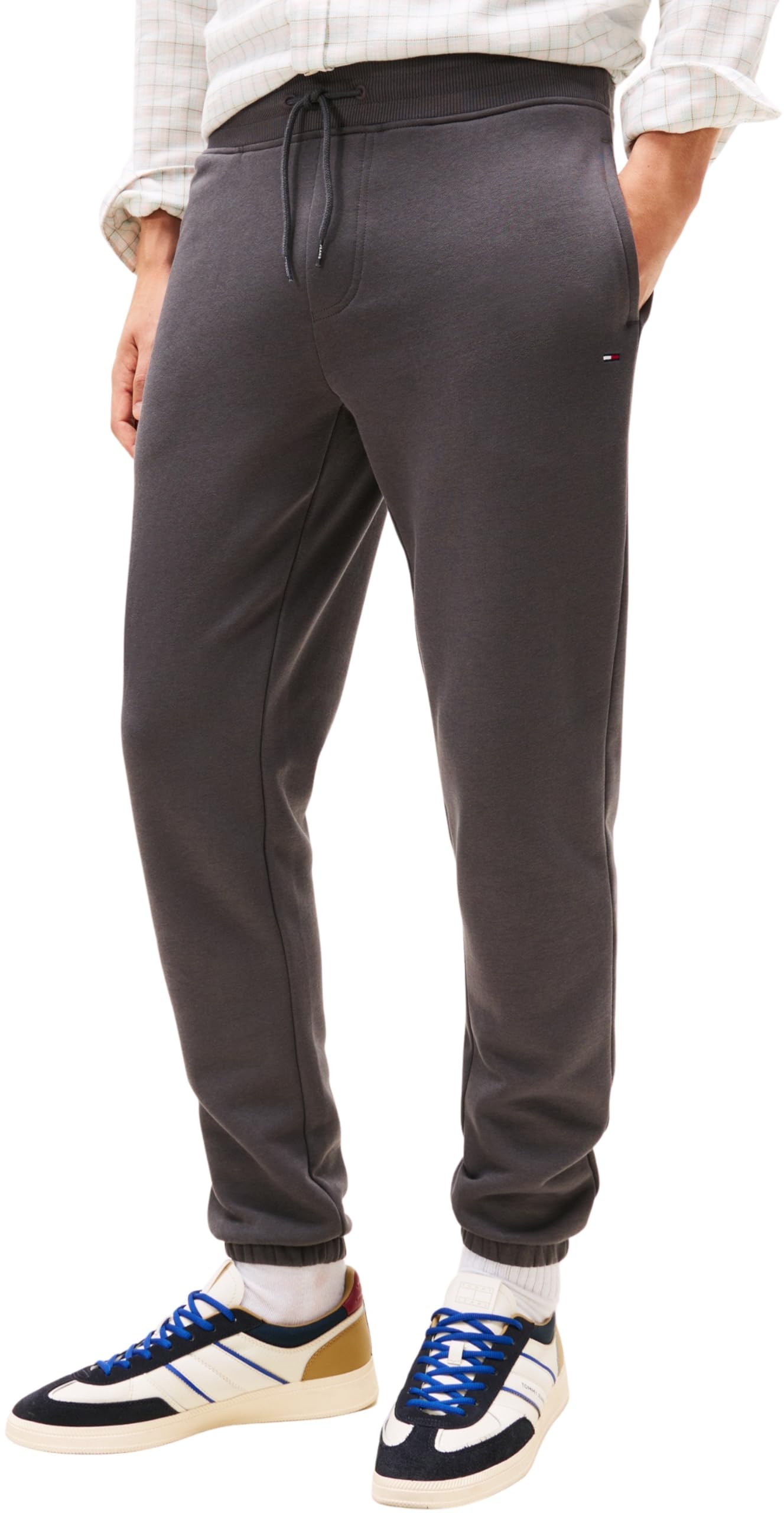 Tommy Jeans Herren Jogginghose Slim Fit Flag mit Tunnelzug