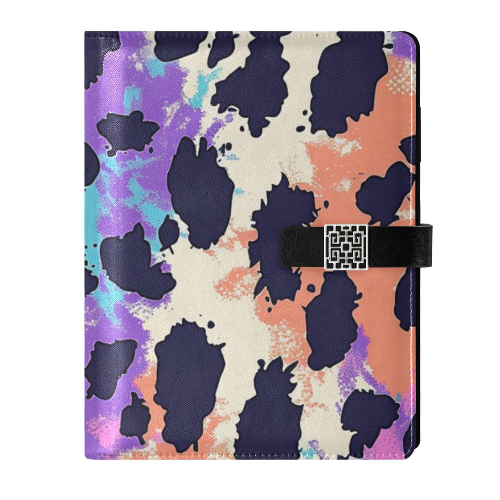 Carnet de notes ligné cuir violet fini les idées perdues grâce au format poche