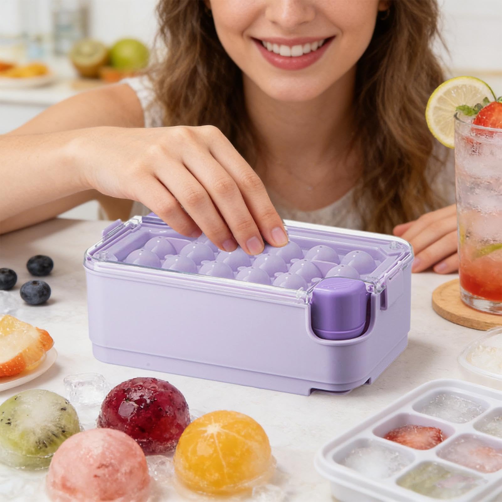Cocktail-Eiswürfelformen mit Großer Kapazität – Flexible Formen für Perfekte Eiswürfel für Cocktails und Longdrinks
