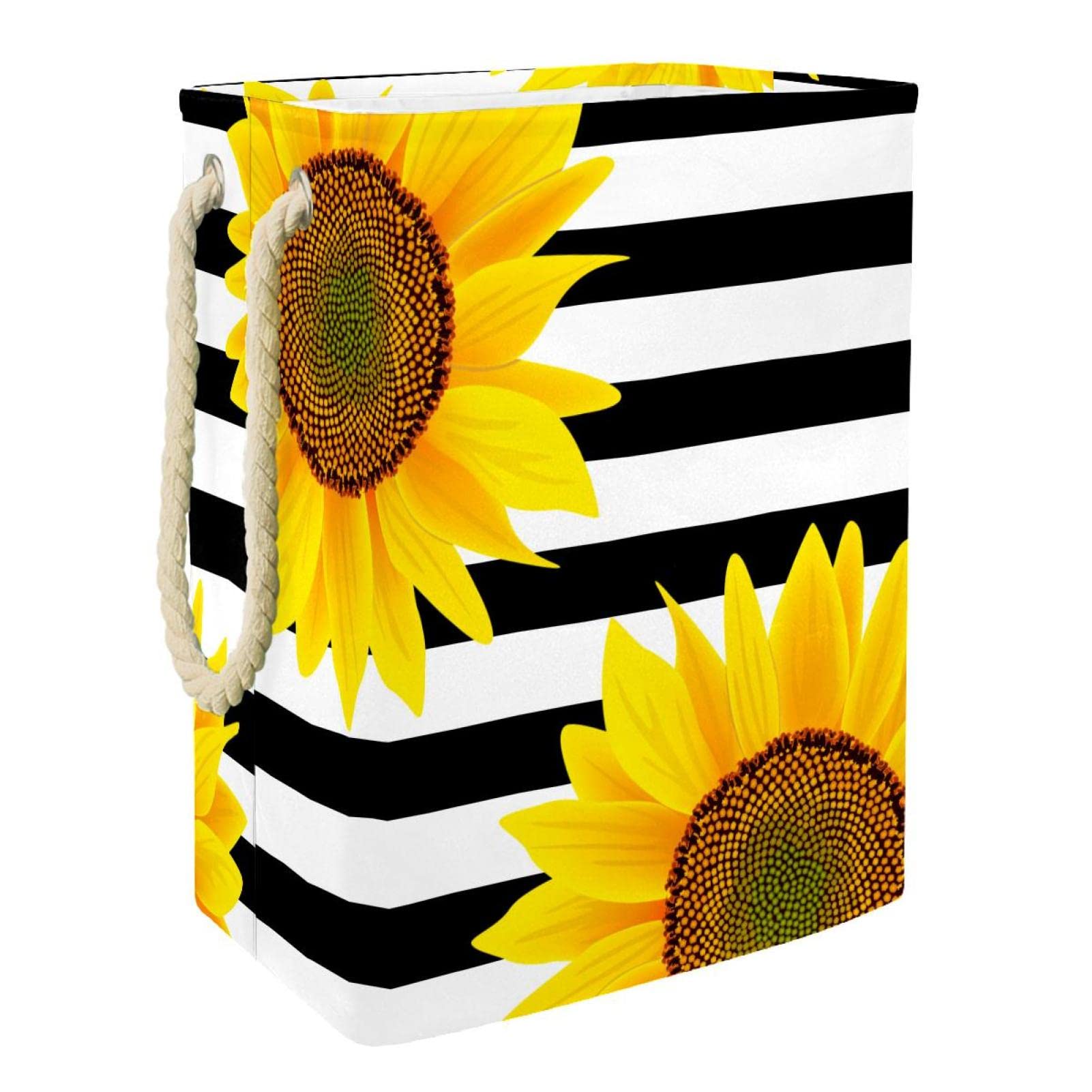 Panier à linge tournesol pliable idéal pour trier les vêtements en dortoir
