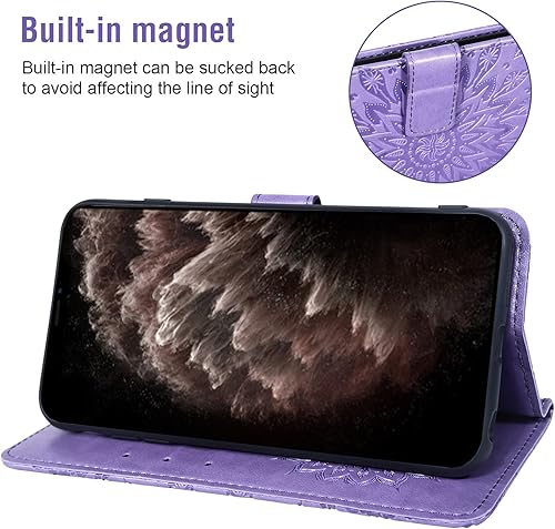 Miniatura 10 de Funda de teléfono para iPhone 11 Pro Max 6.5 con protector de pantalla de vidrio templado y funda de cuero con tapa para tarjetero, accesorios para