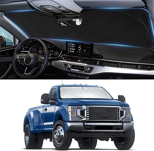 Miniatura 367 de Parasol para parabrisas de ajuste personalizado, cubierta para ventana delantera, visera plegable 210T, protector que bloquea los rayos ultravioleta