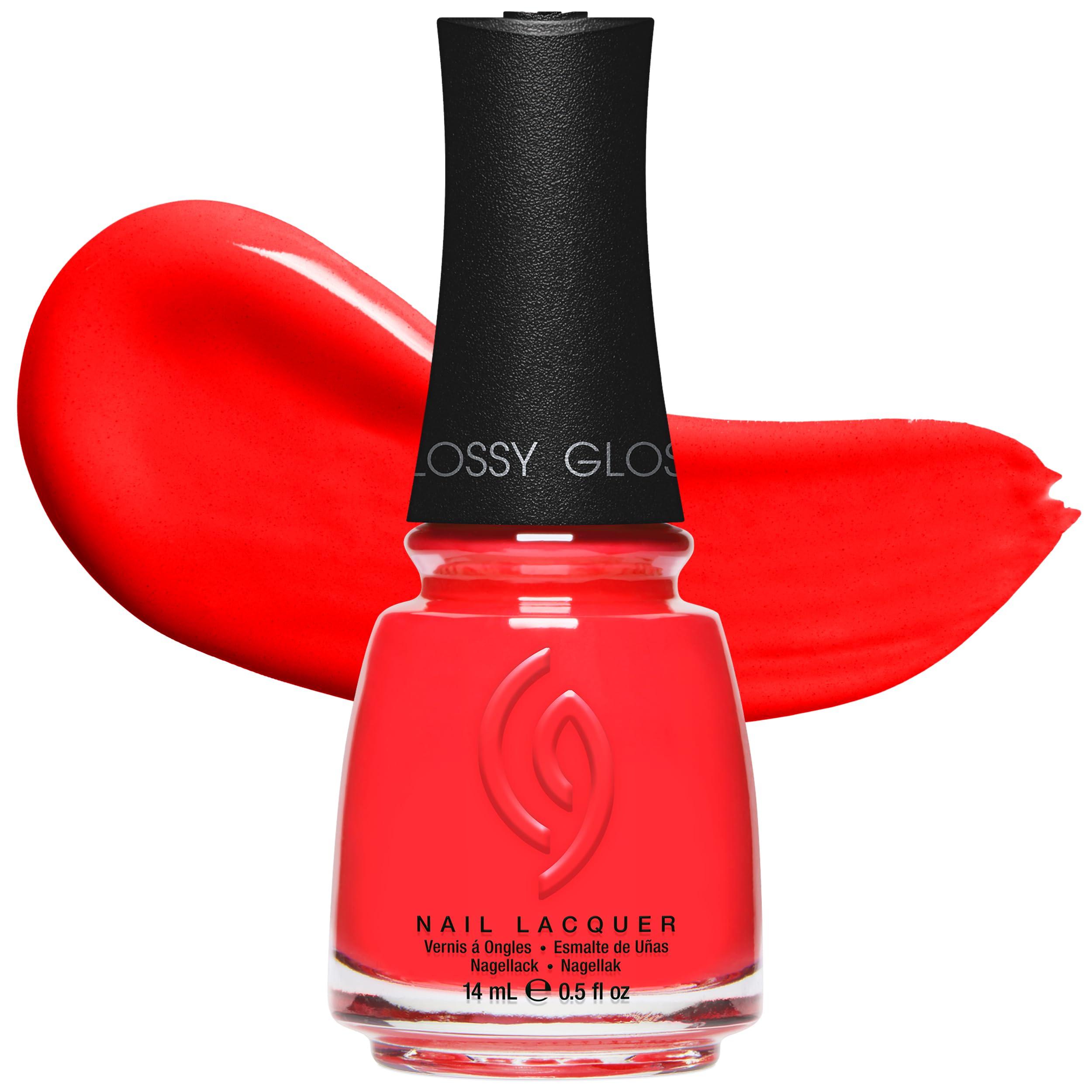 CG Nail Polish Italian Red Nail Lacquer for Salon-Quality DIY Manicure, Chip-Resistant, High Shine Finish, 0.5 fl oz
