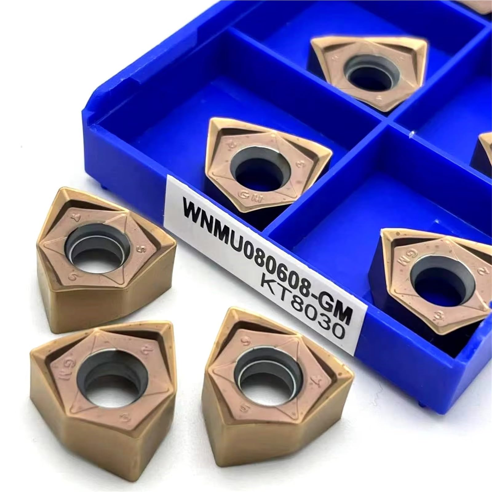WNMU080608 Utensile Per Tornitura In Metallo Duro Ad Avanzamento Rapido, Esagonale A Doppia Faccia, Angolo Retto Di 90 Gradi WNMU 080608 Utensili Per Tornio(080608-GM KT8060,20PCS(2box))
