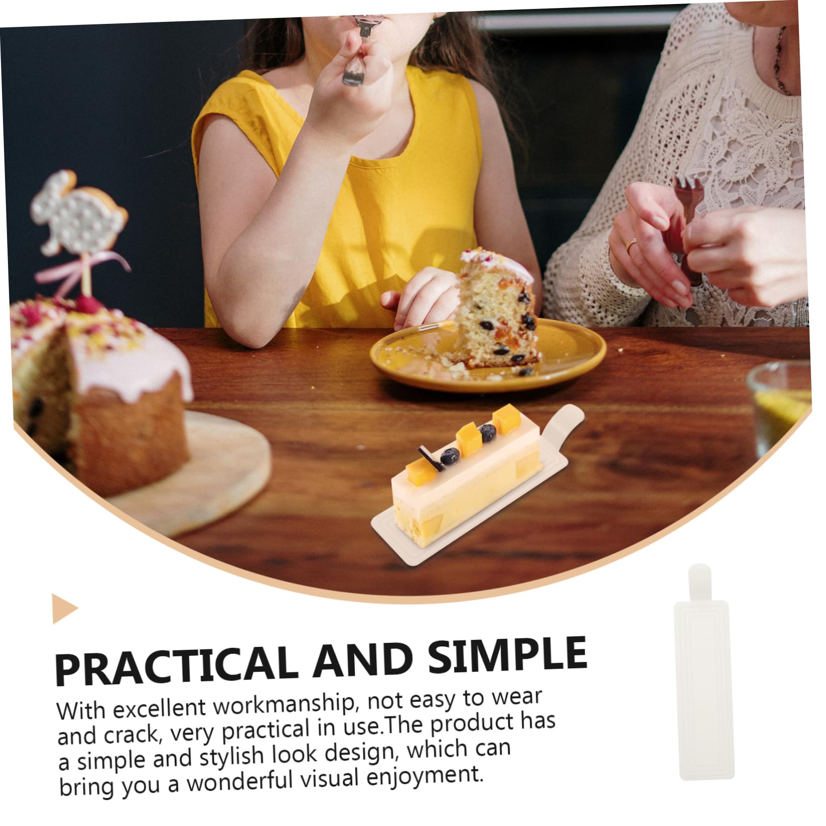 Alipis 100Pcs Cake Display Bases Long Mousse Cake Trays Food Grade Cardboard Serving Trays for Desserts for Parties and Celebrations Elegant and Practical