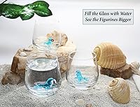 Vista 4 de Vaso de Vidrio 3D para Beber con Linda Figurita de Animal Adentro, Figura de Foca de Vidrio Soplado a Mano Dentro de la Taza, Vaso sin Pie