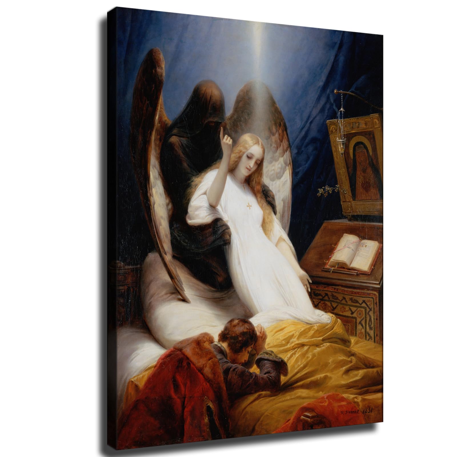 Amazon.com: The Angel of Death by Horace Vernet Poster Canvas