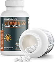 Vista 6 de Bronson Vitamina D3 2000 UI (50mcg) Sin OGM, 360 tabletas
