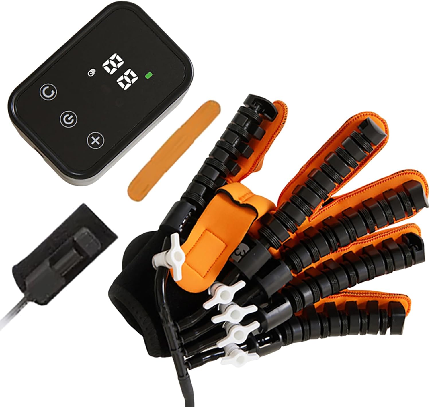 GOURIXIN Rehabilitation Robot Gloves, Stroke Hand Recovery Device, Physical Therapy Finger Trainer Massager, Adjustable Strength, 3 Modes, Simple Touch Use