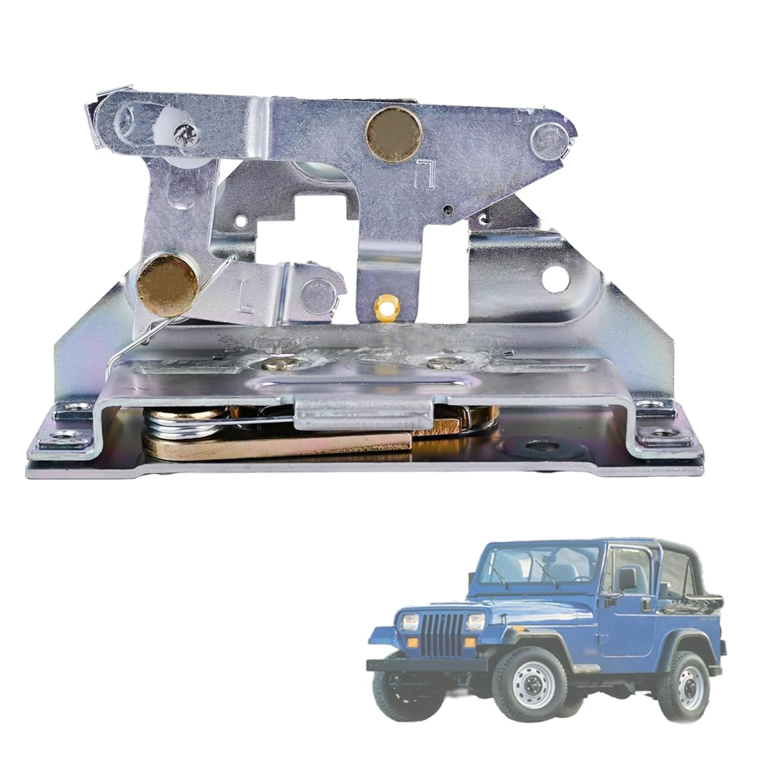 Drivers Side Full Door Latch Lock Actuator 55074949 Compatible with Jeep Wrangler 1991 1992 1993 1994 1995, Replacement for Front Left Door Lock Latch