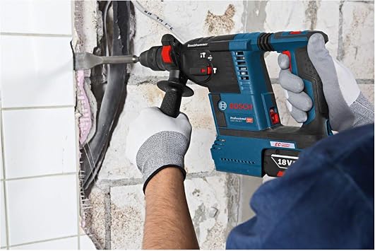 Bosch Professional GBH 18V-26 F Akülü Kırıcı Delici (18 Volt, SOLO, 2,6 J, Betonda Delme Çapı: 26 mm, Karton Kutuda, İlave Mandren, Akü ve şarj Cihazı Dahil Değildir)