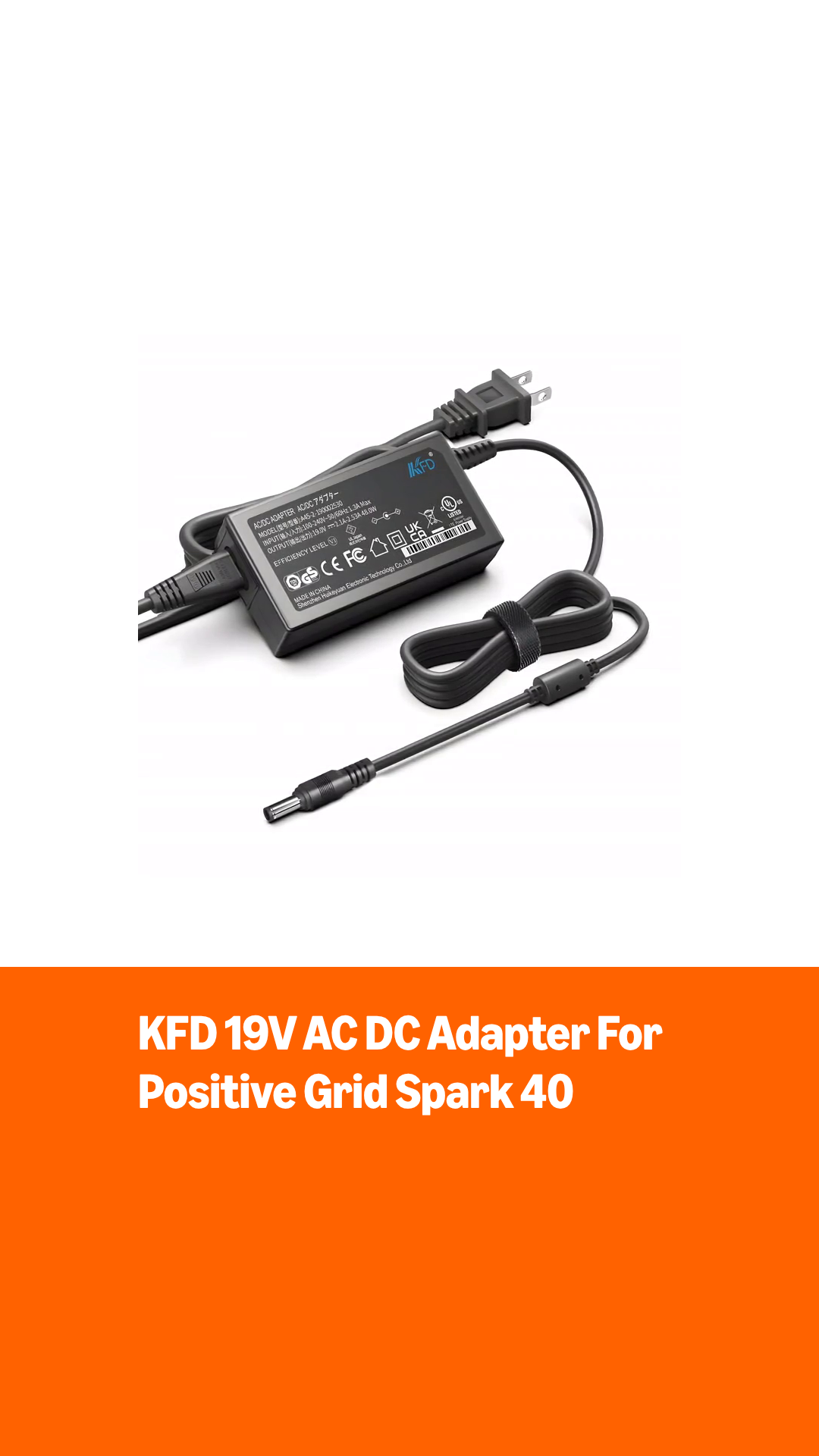 Amazon.com: KFD 19V AC DC Adapter for Positive Grid Spark 40 40-US