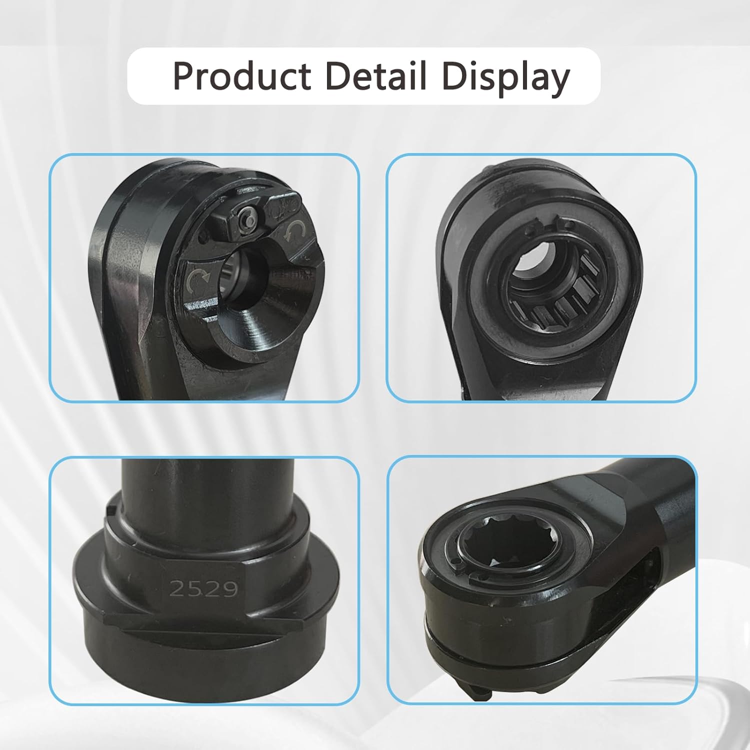 127297-7 Head Assembly Fit for RW01 WR100 WR100D DWR180 XRW01Z Drive Ratchet Replacement Part