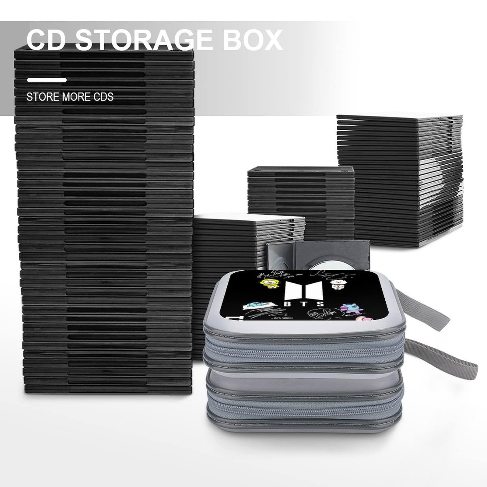 Amazon.co.jp: BTS CDケース DVD収納ボックス CDウォレット CDディスク
