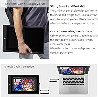 Vista 6 de GAOMON PD156Pro - 15.6" Drawing Tablet with Screen Full-Laminated 120% sRGB Pen Display with Dial Key & 10 Hotkeys, Battery-Free Stylus Art Tablet