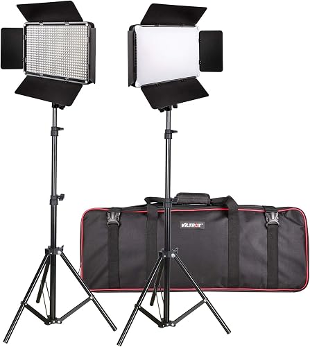 VILTROX VLD640T Professional Photography Bi-Color LED Light with Brightness and Color Temperature Adjustment, 640 LED Lamp Beads