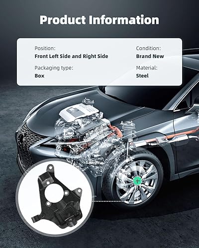 Miniatura 6 de SCITOO Nudillo de dirección delantera para el lado del conductor y del pasajero para Cadillac Escalade 2007-2014, para Chevrolet Silverado 1500