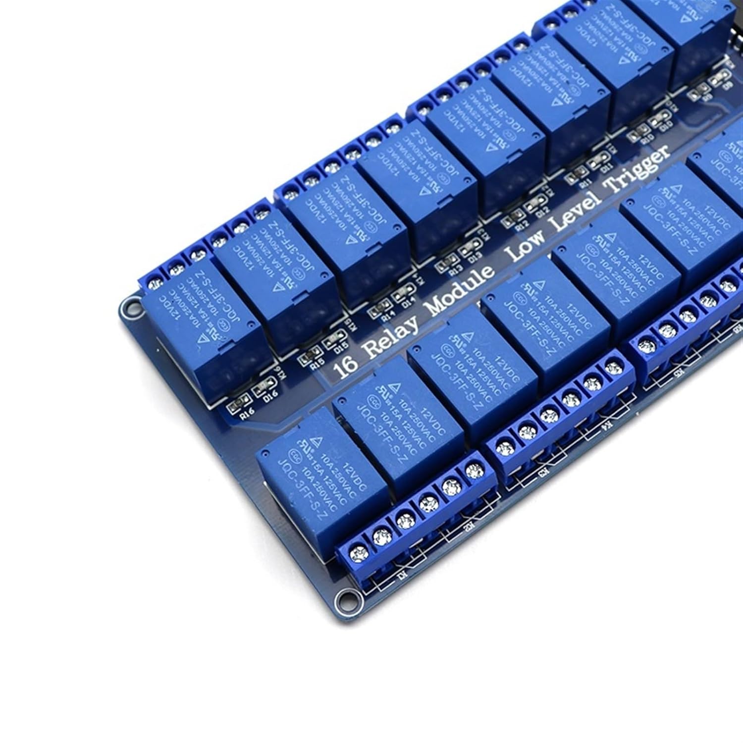 16 Channel Relay Shield Module DC 5V 12V 24V with Optocoupler LM2576 Microcontrollers Interface Power 1Pcs(24V Relay Module)
