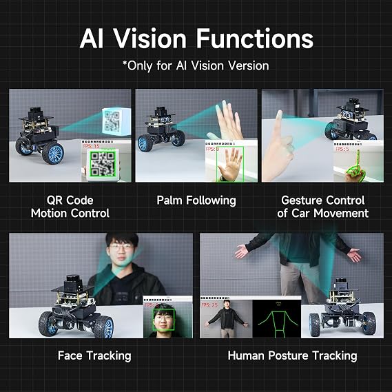 Yahboom MicroROS Robot 2WD Self Balancing ROS2 Two-Wheeled Car SLAM Mapping Navigation STM32,AI Visual Recognition Image Processing(VM Not Support MAC) (Ver Standard)