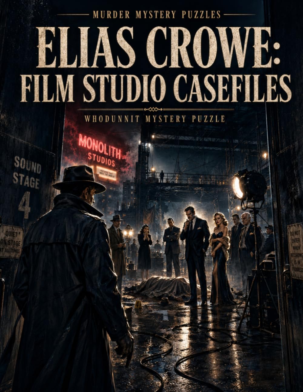 Elias Crowe: Film Studio Casefiles: A Film Noir Murder Mystery Puzzle with Clues, Suspects and Evidence