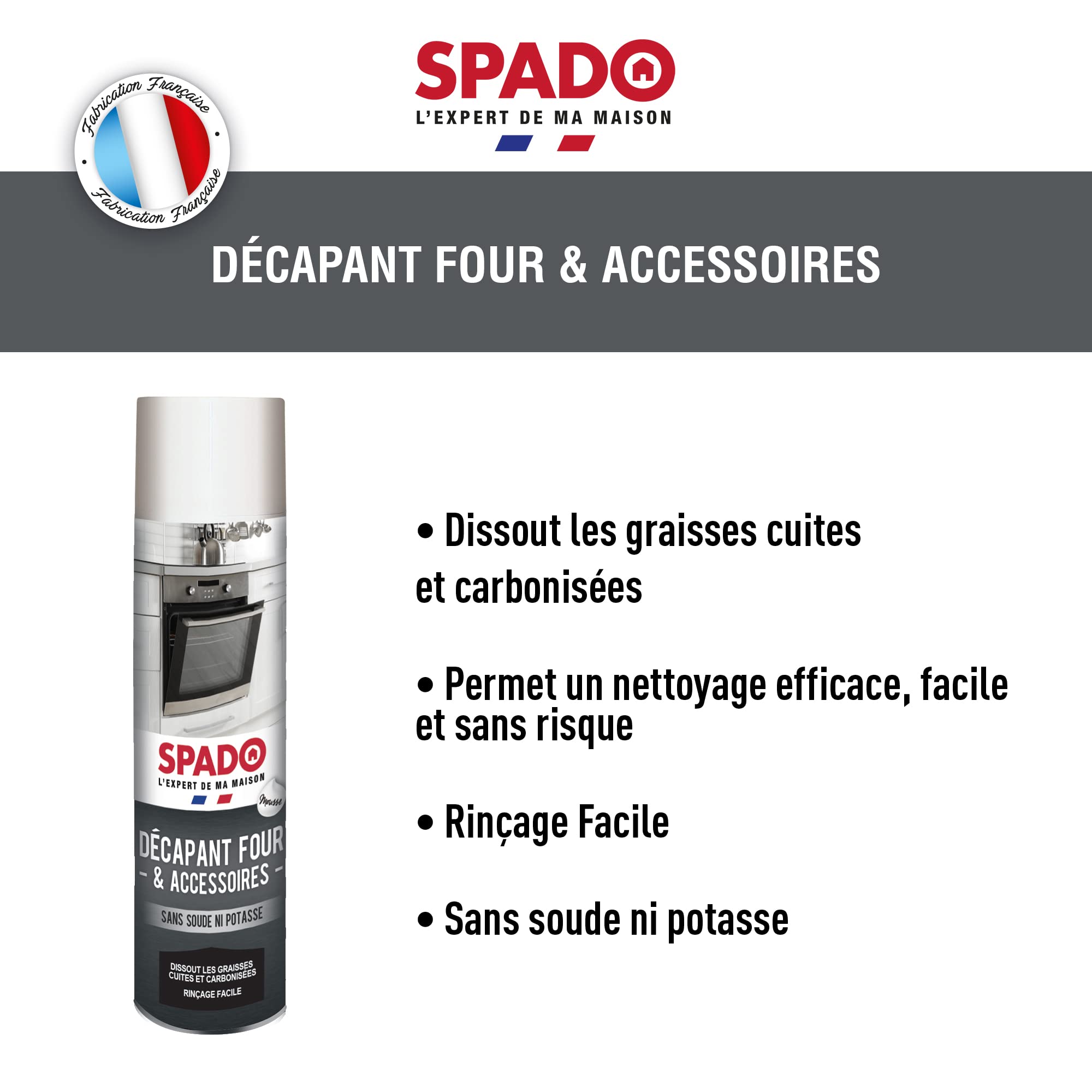 Image secondaire de SPADO Décapant Four Écologique - Nettoyage Efficace et Sûr - 600ML