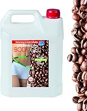 Firming and Anti Cellulite Body Gel Coffee and Algae 1000ml 1 L Powerful Treatment Wrap Tone Abdomen, Legs, Arms and Glutees. Firming Body Gel.