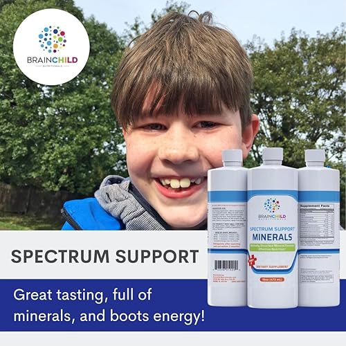 Miniatura 2 de Spectrum Support Minerals, suplemento líquido para personas en el espectro, sin gluten, sin soja y hecho sin lácteos