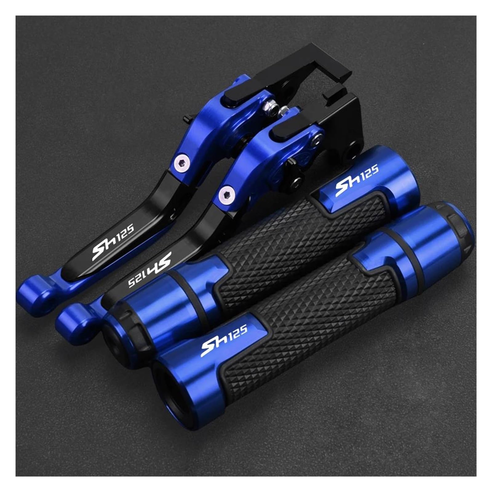 Cwziwoyji D Fit For Honda Sh125 Sh125i 2004-2023 Motorcycle Accessories Adjustable Brake Clutch Levers Handlebar Grips(D)