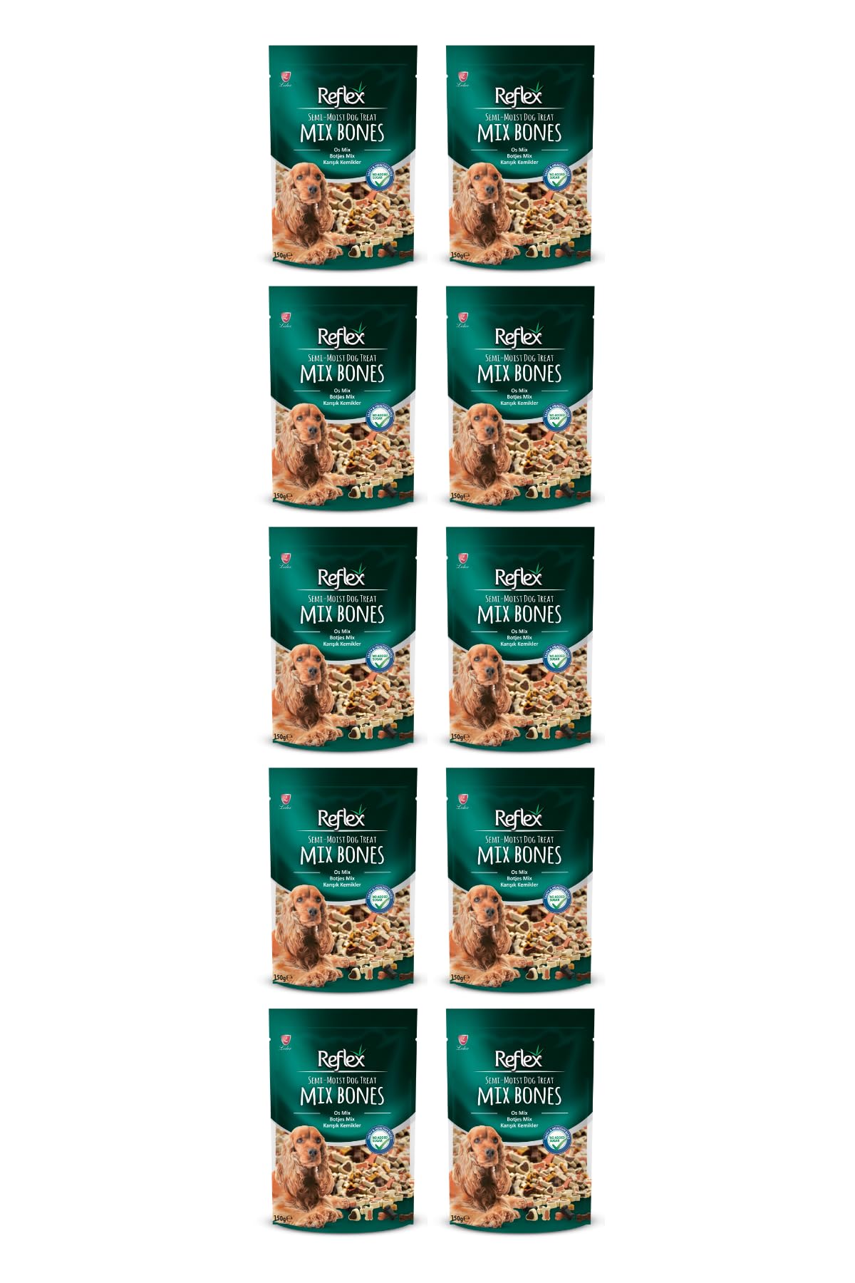 Reflex Semi-Moist Mini Mix Bones Yarı Islak Köpek Ödül Maması 150 Gr x 10 Adet