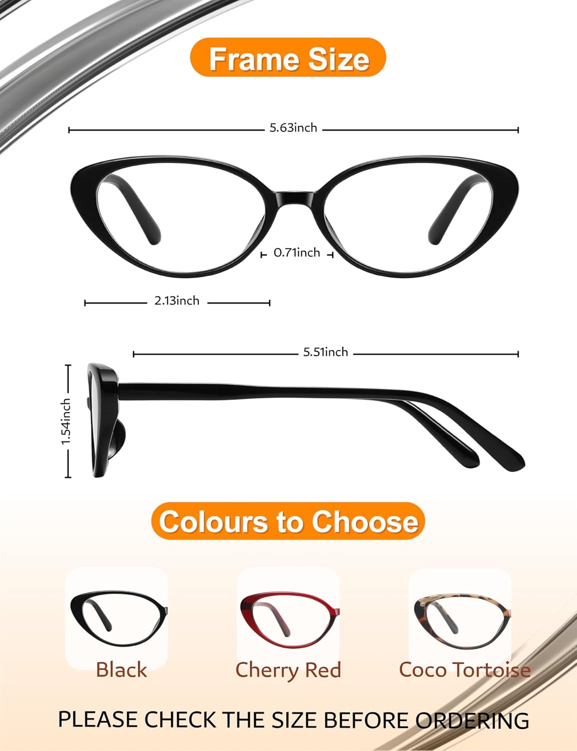 Ultralight Cat Eye Blue Light Glasses for Woman Anti Glare Reduce Eyestrain Gaming/Computer/Screen - Image 5