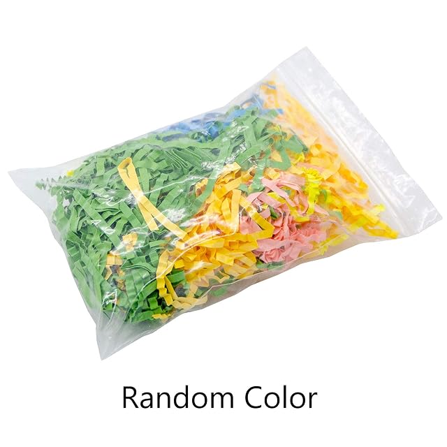 Foto 4 de 8 de FUXIU 5 bolsas de juguetes para pájaros, papel triturado colorido, pico, pico, relleno, juguete de forraje