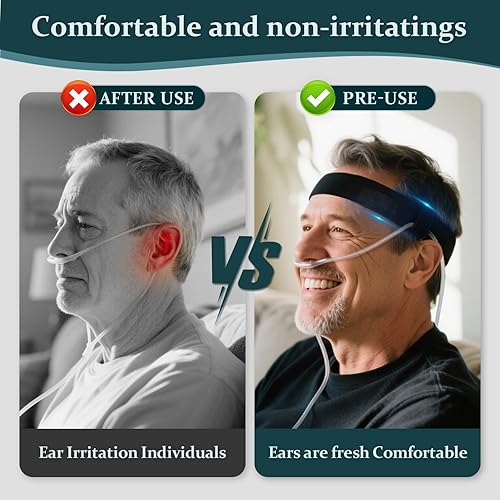 Miniatura 2 de 4 diademas de cánula nasal de oxígeno, evita el movimiento, protector de oído de tubo de oxígeno, diadema para sostener tubos de oxígeno, tubo de