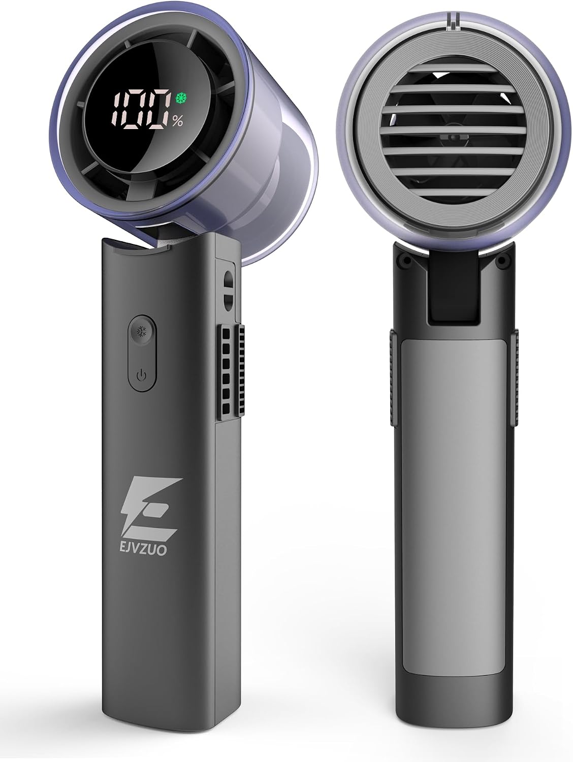 Portable Handheld Fan, Cooling Plate, 4500mAh Rechargeable,Wearable | 10m/s,handheld,foldable,hand cooling,turbo motor,6-speed,20000 RPM,digital display,Ideal for camping,commuting & outdoor use