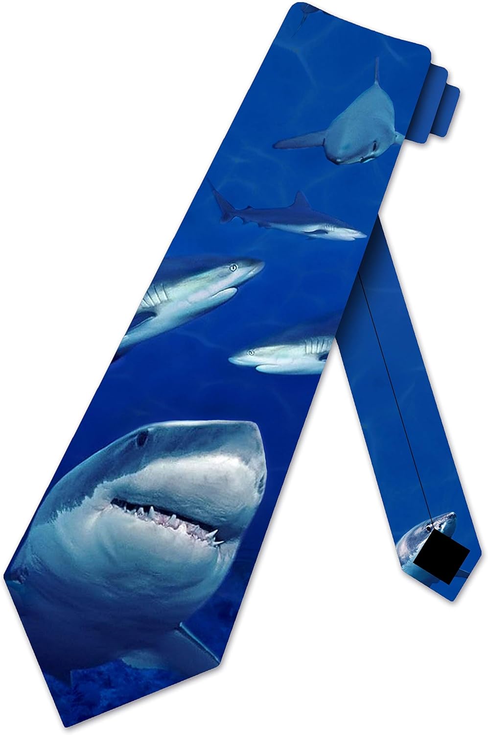 Three Rooker Shark Ties Mens Oceanic Animal Necktie
