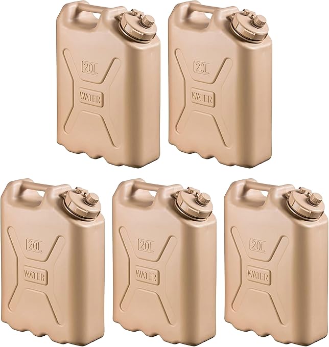 Scepter Military-Style 5-Gallon Water Container (5-pack)