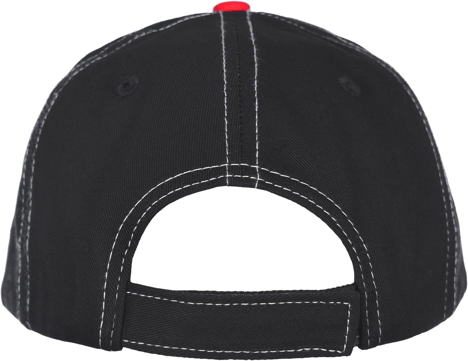 JH DESIGN GROUP Men's Chevy Corvette C8 Logo Cap Adjustable Red & Black Hat - Image 4