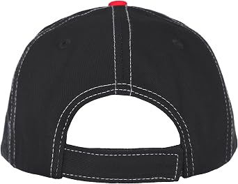 JH DESIGN GROUP Men's Chevy Corvette C8 Logo Cap Adjustable Red & Black Hat