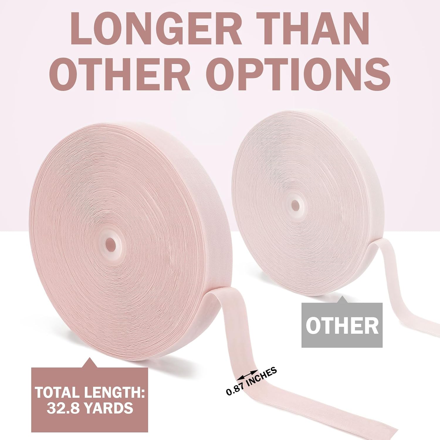 SmoothNovelty 32.8 Yards Ballet Elastic Pointe Shoe Satin Roll Stretch Ribbon Minimalist Ballet Strap for Women Accessories
