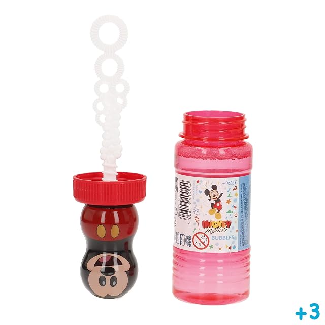 Foto 3 de 7 de ColorBaby Disney Lote 24 uds pompero Infantil 120 ml con Varita y tapón Figura 3D
