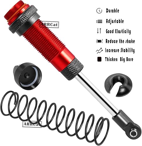 Miniatura 4 de 4 piezas de choques delanteros y traseros completos de aleación RC para 110 Senton Granite Big Rock Vorteks 3s Blx 4X4 Mega 550, para 110 Kraton