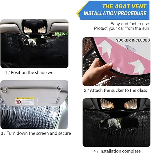 Miniatura 2 de Parasol para parabrisas de automóvil, corona de princesa, bloquea los rayos UV, protector de acordeón plegable para automóvil, camión, SUV, 55 x 28