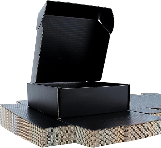 Mavricol Black Hinged Lid Boxes Review: Recycled Cardboard Postal Solution