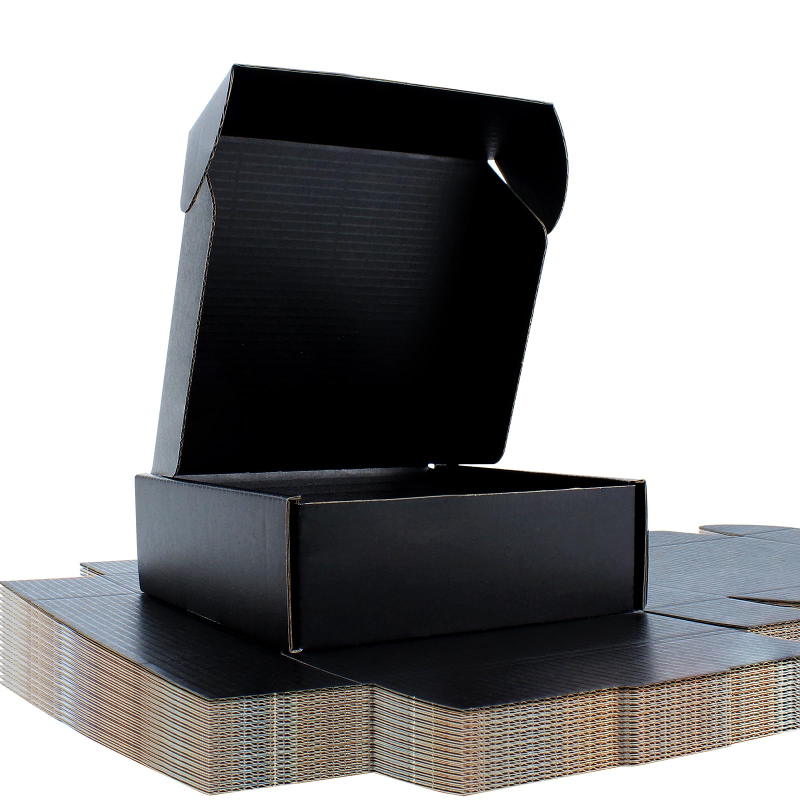 15 x 15 x 5 cm Mailer Boxes Pack of 25 Black
