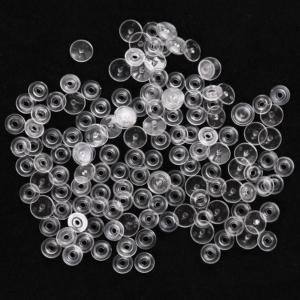50 Clear KAM Resin T3 Snap Button Plastic Snaps Button Size 16 T3 CAPS