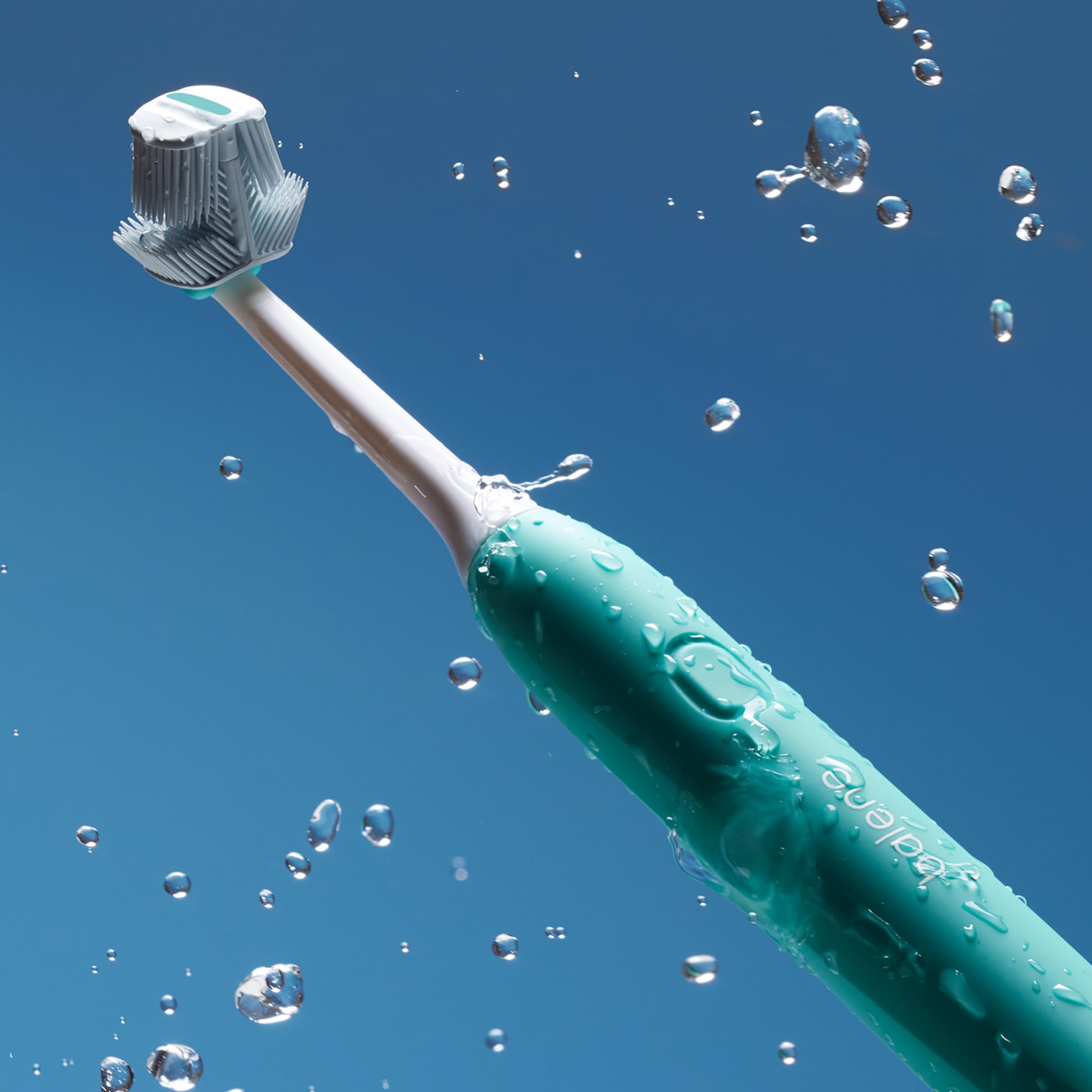ISDIN Balene by Bexident Duotech Sonic Aqua | Spazzolino da denti elettrico | Pulisce il viso interno ed esterno dei denti alla volta | Pulizia profonda ed efficace | Testina media durezza