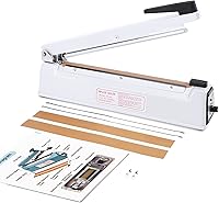 Vista 14 de METRONIC Sellador de impulso de 16 pulgadas, máquina selladora térmica manual para bolsas de plástico, selladores de bolsas de envoltura retráctil